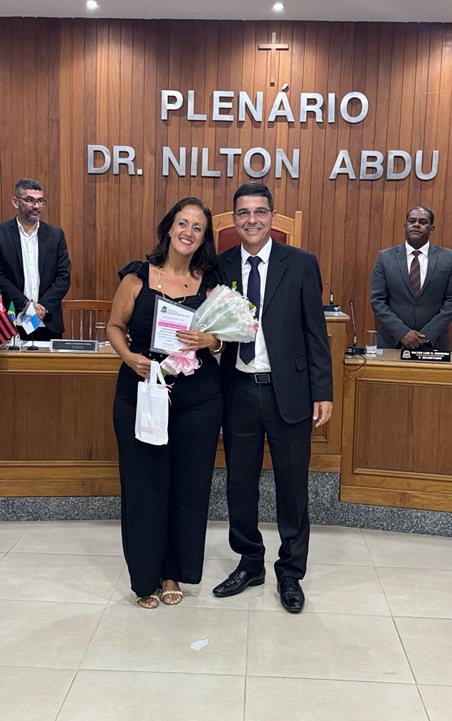 Marilene Martins Morelli Fonseca homenageada pelo Vereador Álvaro Freitas