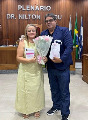 Adriana Siqueira da Silva Bahia homenageada pelo Vereador Itamar da Ambulância
