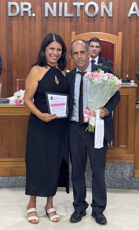 Maria José Bento Bernardes homenageada pelo Vereador Santana da Verdura