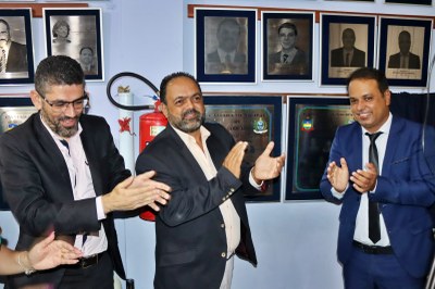 Inauguração dos quadros na Galeria de Honra