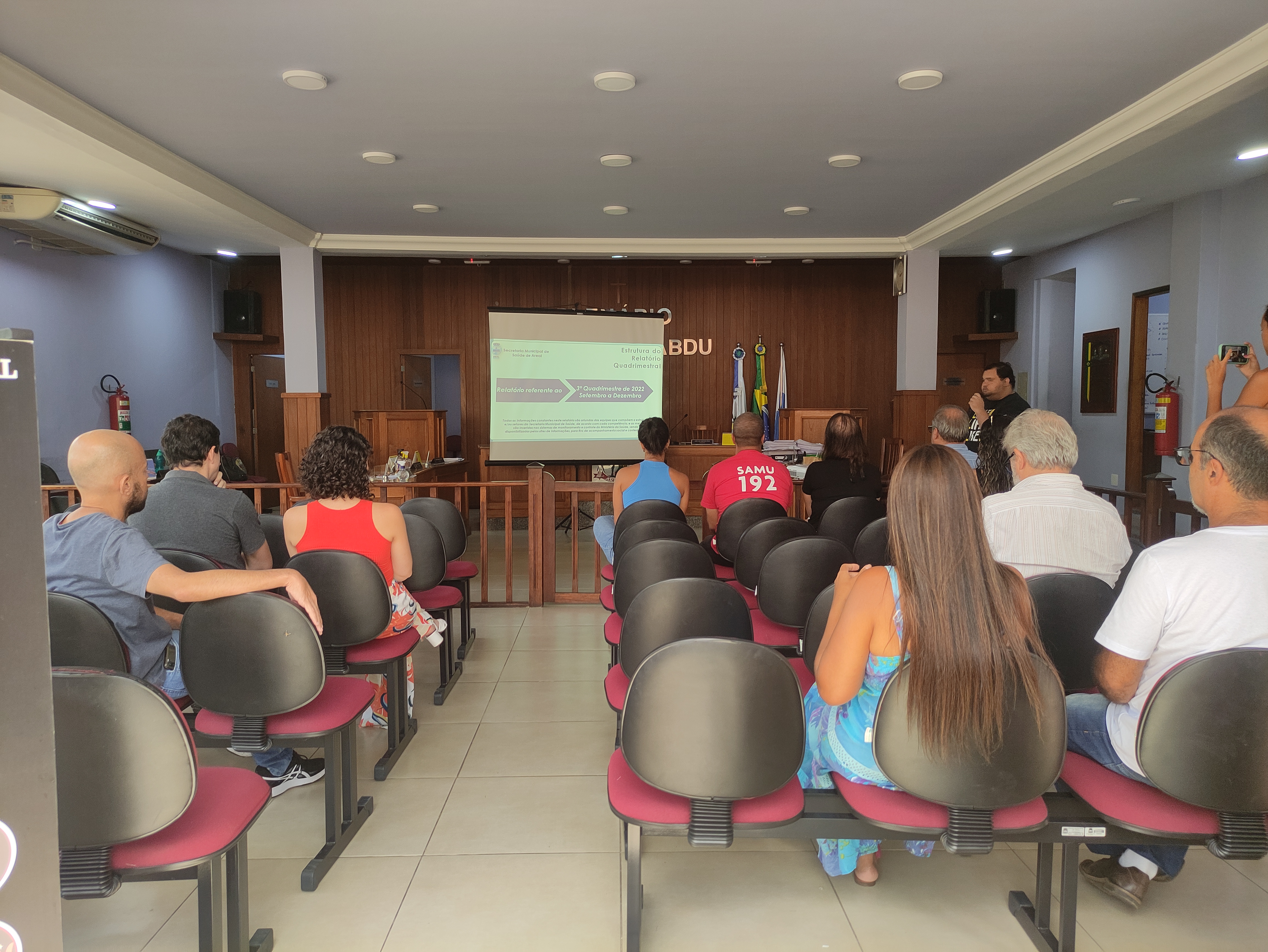 audiência pública de Saúde, referente aos índices fiscais do 3º quadrimestre de 2022 do Executivo