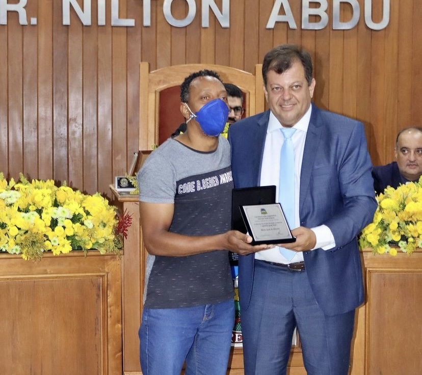 Márcio Lima e homenageado Mário Lúcio