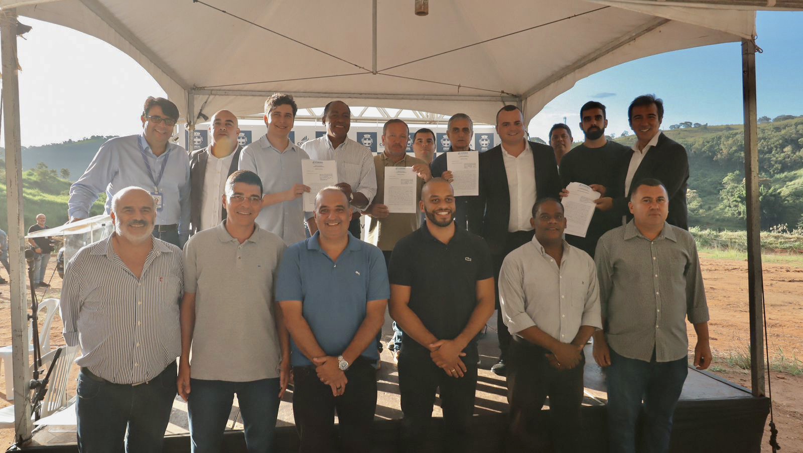 Vereadores participam de lançamento da pedra fundamental do Parque Industrial Arlindo Alves de Freitas