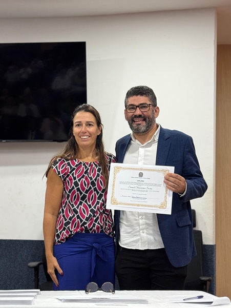 Tribunal Regional Eleitoral (TRE) diplomou, o Prefeito, o Vice-prefeito e os Vereadores eleitos e os primeiros, segundos e terceiros suplentes dos partidos PP, PDT, PRD, PSB, UNIÃO E PSD