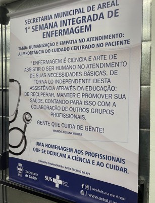1ª Semana Integrada de Enfermagem acontece em Areal 