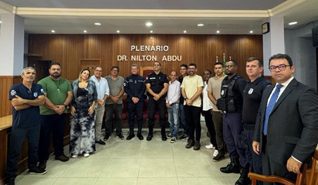 Câmara de Areal realiza reunião com Comandante do 38º Batalhão de Polícia Militar