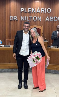 Mara Toraldo Cardoso homenageada pelo Vereador Samuel Sanseverino