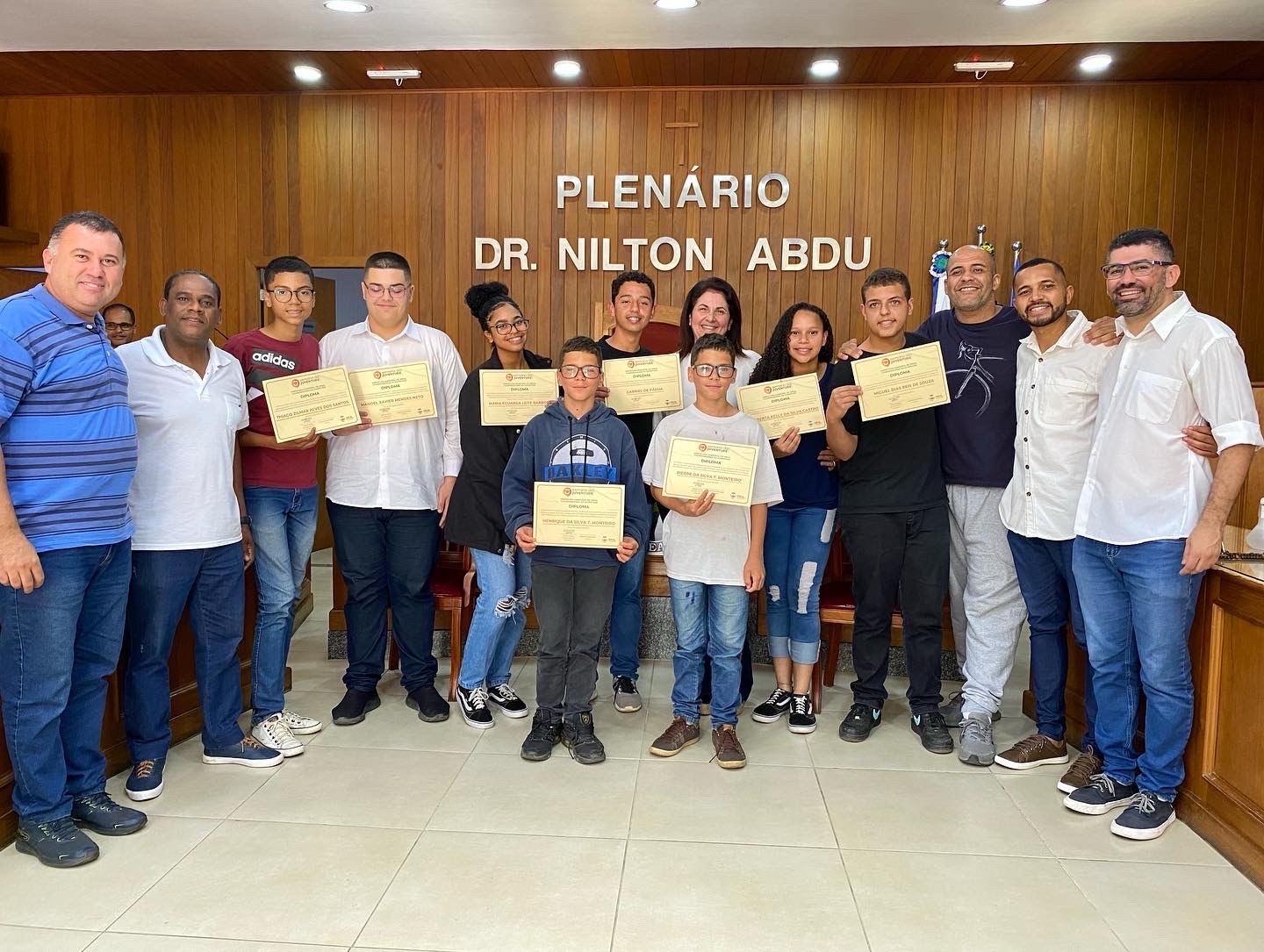 Posse dos Grêmios Estudantis do Colégio Estadual Mariano Procópio e Colégio Cívico Militar Joaquim Vital Vieira