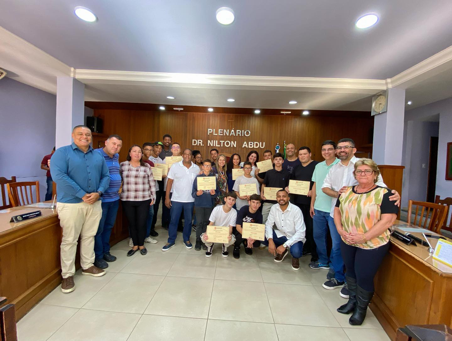 Posse dos Grêmios Estudantis do Colégio Estadual Mariano Procópio e Colégio Cívico Militar Joaquim Vital Vieira
