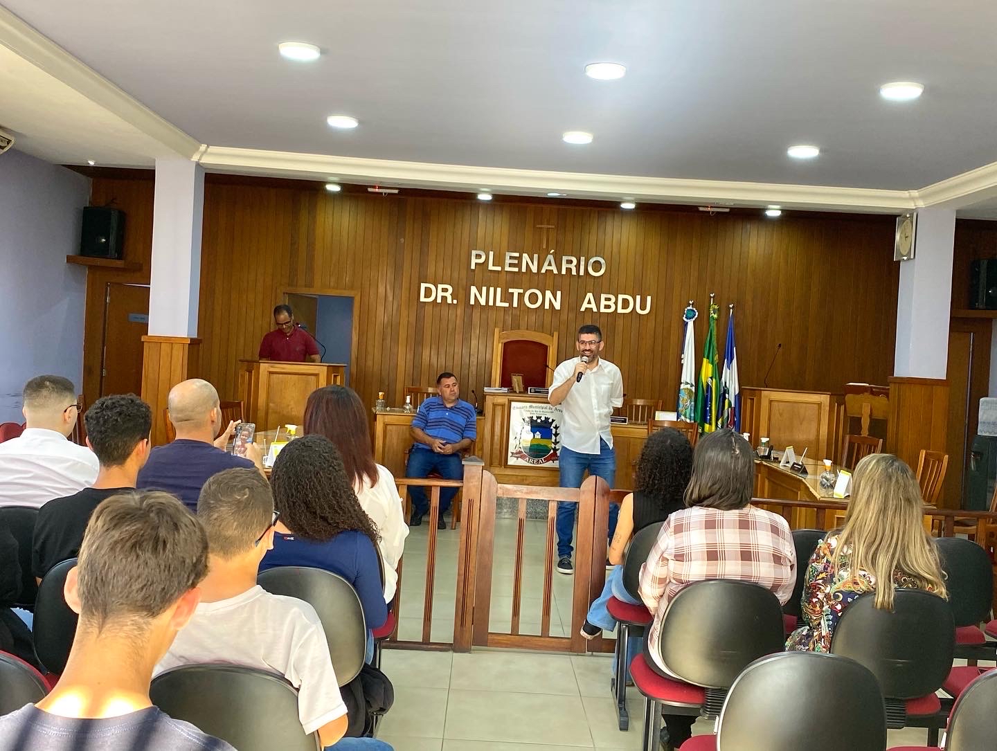 Posse dos Grêmios Estudantis do Colégio Estadual Mariano Procópio e Colégio Cívico Militar Joaquim Vital Vieira