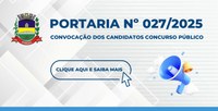 Convocação de candidatos do concurso público 2024