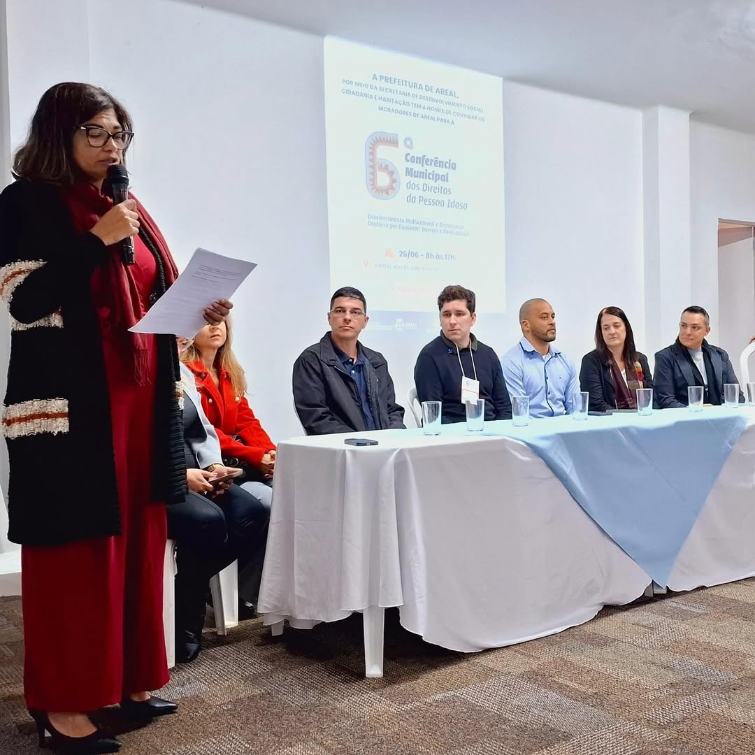 Vereadores participam da 6ª Conferência Municipal dos Direitos da Pessoa Idosa.