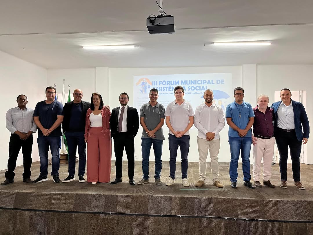 Vereadores participam do primeiro dia do 3º Fórum Municipal de Assistência Social de Areal/RJ
